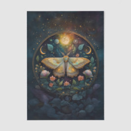 Papel De Seda Midnight Gossamer Wings, Moth & Moon Vertical