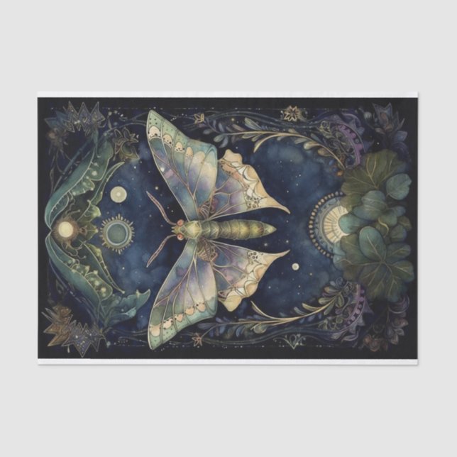 Papel De Seda Midnight Moth (Anverso)