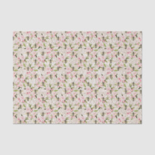 Papel De Seda Miel de abeja floral rosa