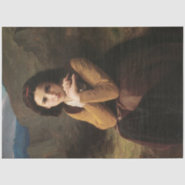 Papel De Seda Mignon (Chica joven dulce francés) (de Bouguereau)