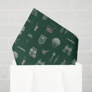 Papel de seda militar, envoltorio de regalo del ej