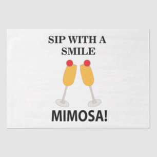 Papel De Seda Mimosa Bebe Con Una Sonrisa Mimosa