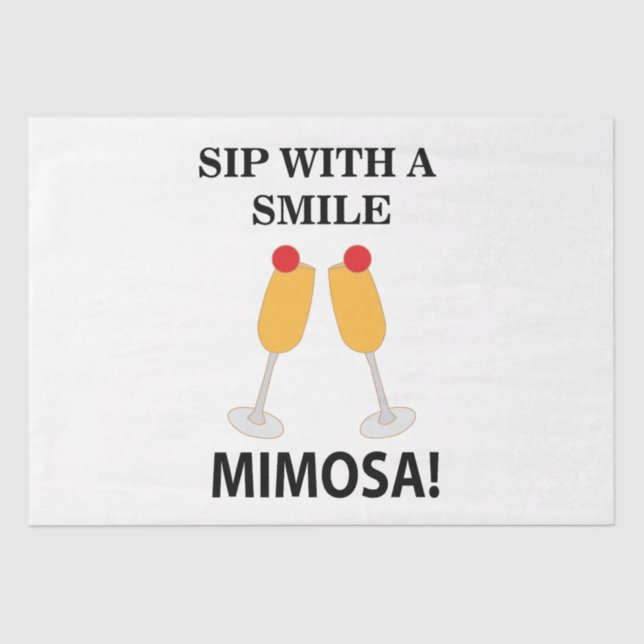 Papel De Seda Mimosa Sip Con Sonrisa Mimosa (Anverso)
