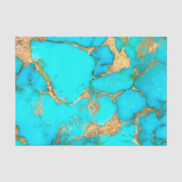 Papel De Seda mineral turquesa