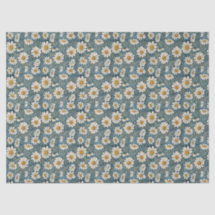 Papel De Seda Mini Art Nouveau Shasta Daisies - 10 lb, 17"x23"