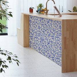 Papel De Seda Mini casquillos blancos en un fondo azul