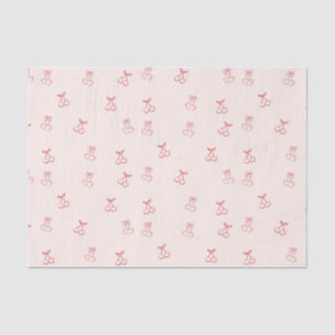 Papel De Seda Minimalismo de contorno de cereza