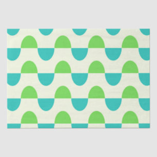 Papel De Seda Minimalista de mediados de siglo círculos medios v