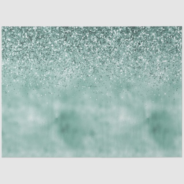 Papel De Seda Mint Glam Purpurina Glitz (Anverso)