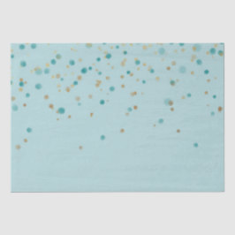 Papel De Seda Mint Gold Glam Confetti
