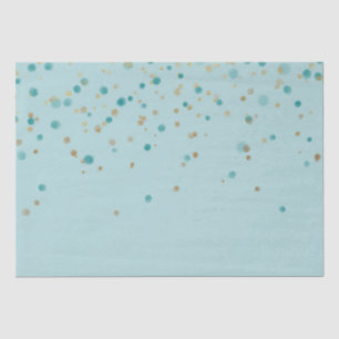 Papel De Seda Mint Gold Glam Confetti