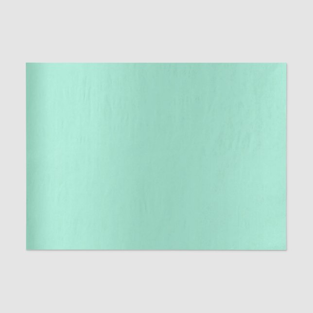 Papel De Seda Mint Green Aqua Tiffany Metálico (Anverso)