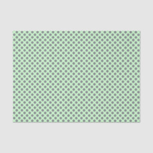 Papel De Seda Mint Green con puntos de polka gris de Shirley Tay