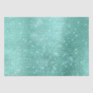Papel De Seda Mint Green Sparkle