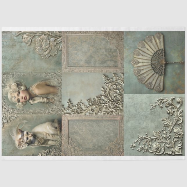 Papel De Seda Mint Sage Allure Roaring 20's Matching Collection (Anverso)