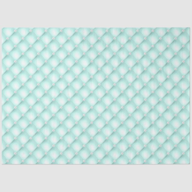 Papel De Seda Mint Tufted Pearls (Anverso)