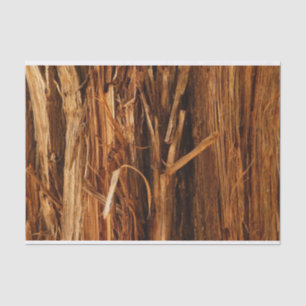 Papel De Seda Mira de corteza de madera texturizada de cedro