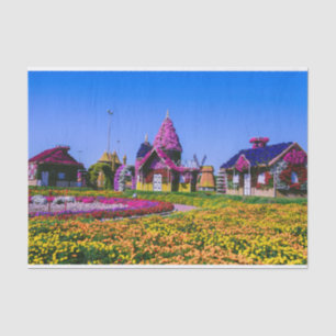 Papel De Seda Miracle Garden, casas florales de Dubai