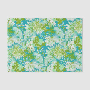 Papel De Seda Mirada pintoresca de la tela de las flores de la