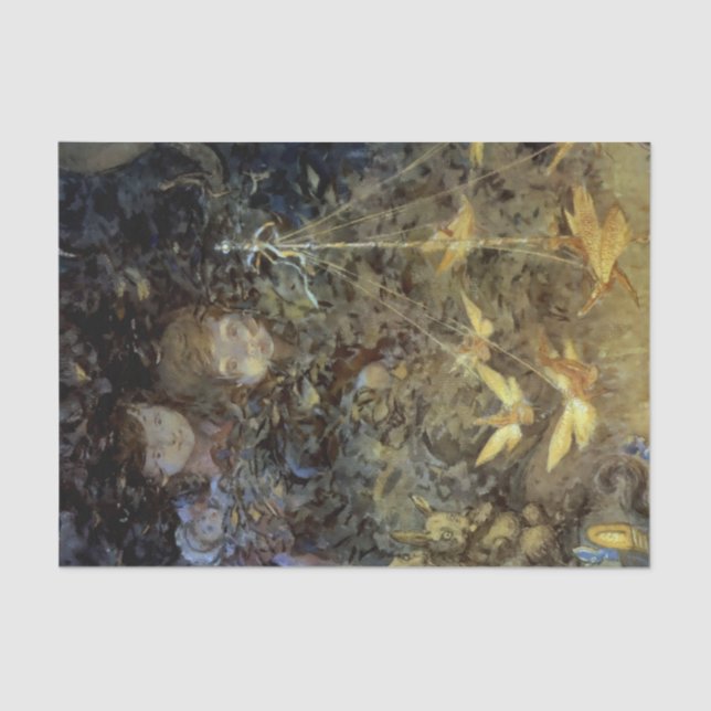 Papel De Seda "Mirando las hadas" por Beatrice Goldsmith (Anverso)