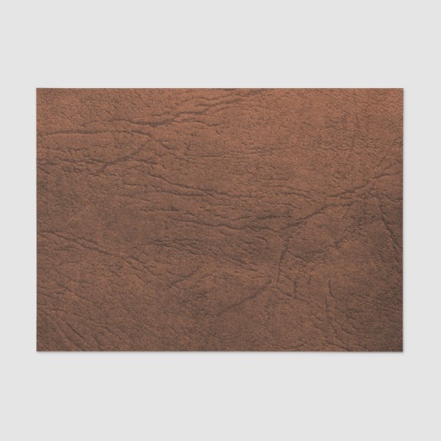 Papel De Seda Mirar de cuero marrón (Anverso)