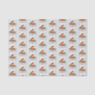Papel De Seda "Mire quién floreció!" Papel seda del Corgi