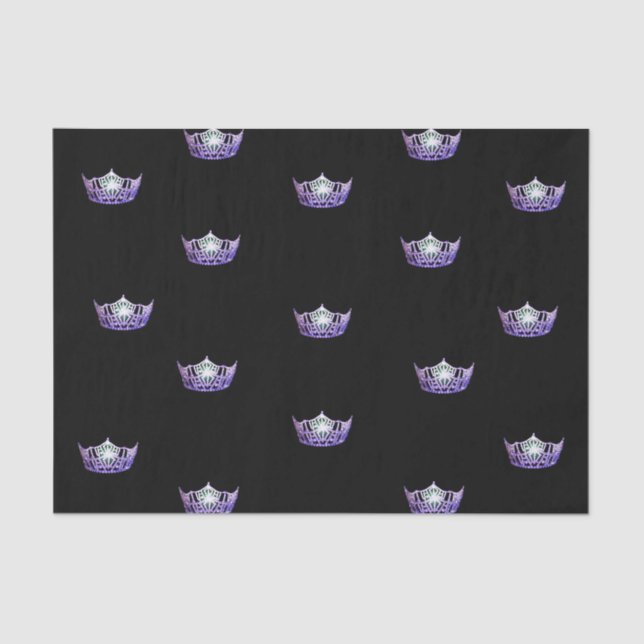 Papel De Seda Miss America Violet Crown Tissue Paper (Anverso)