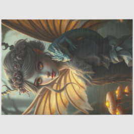 Papel De Seda Misterioso hadas góticas del dragón