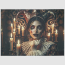 Misterioso Harlequin Oscuro Brillante Desnudo de O