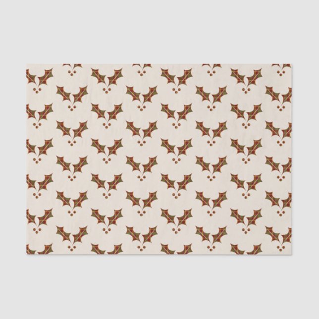 Papel De Seda Mistletoe, Navidades rojos y verdes (Anverso)