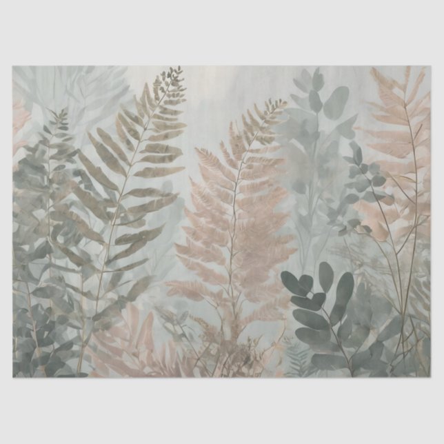 Papel De Seda Misty Forest Elegance tissue paper (Anverso)