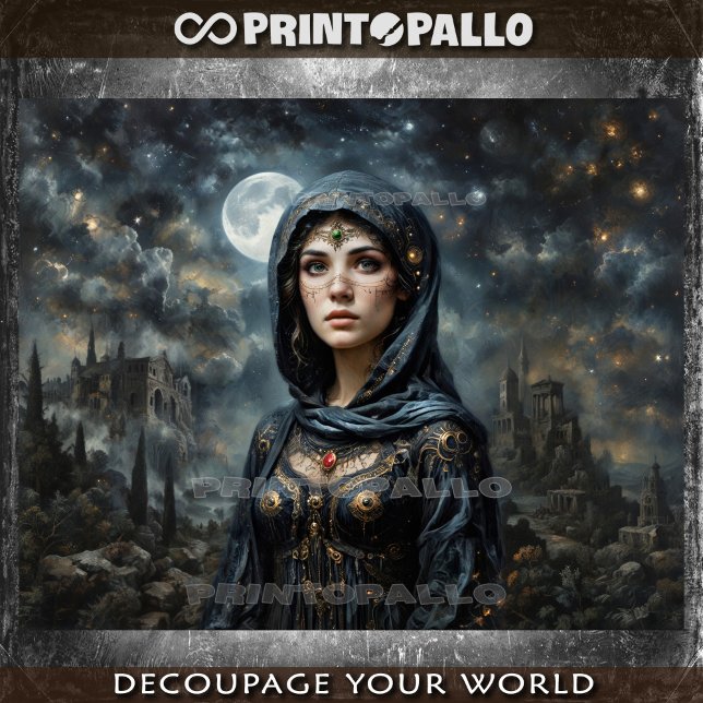 Papel De Seda Mito griego: Nyx la diosa de la noche y la oscurid (Subido por el creador)