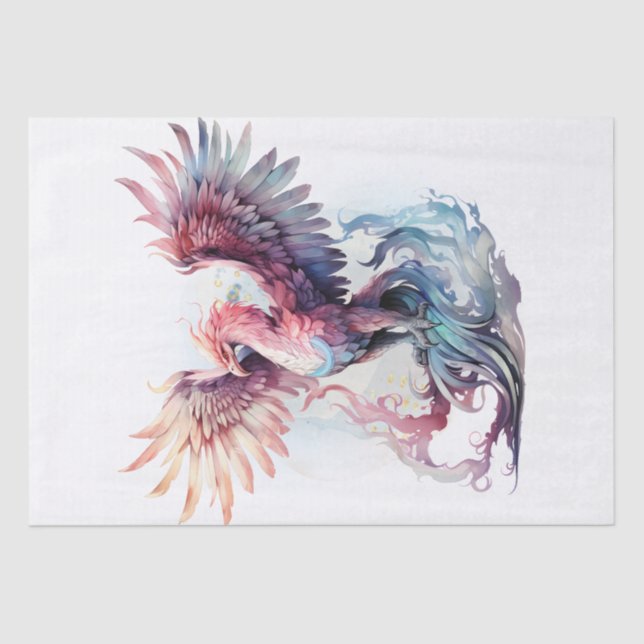 Papel De Seda Mitología de aves Phoenix (Anverso)