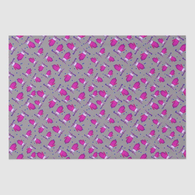 Papel De Seda Mitones retro_gray (Anverso)