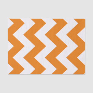 Papel De Seda MOD intrépida anaranjada Chevron