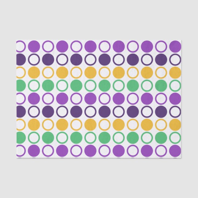 Papel De Seda Mod Mardi Gras Lunares (Anverso)