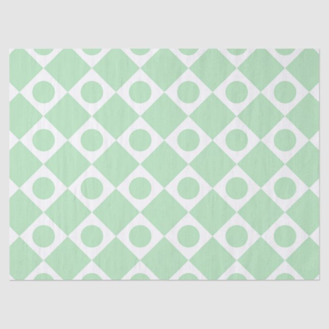 Papel De Seda Mod Retro 60's Mint (Anverso)