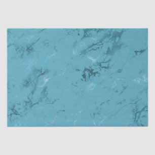 Papel De Seda Moda Aqua Blue Marble Boda