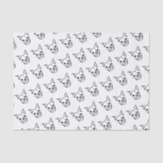Papel De Seda Moda Arte de línea de Bulldog francés: Editar tu t