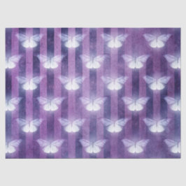 Papel De Seda Moda blanco morado estriado patrón místico