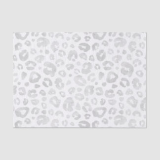 Papel De Seda Moda de impresión Glam Leopard Decoupage Plata de 