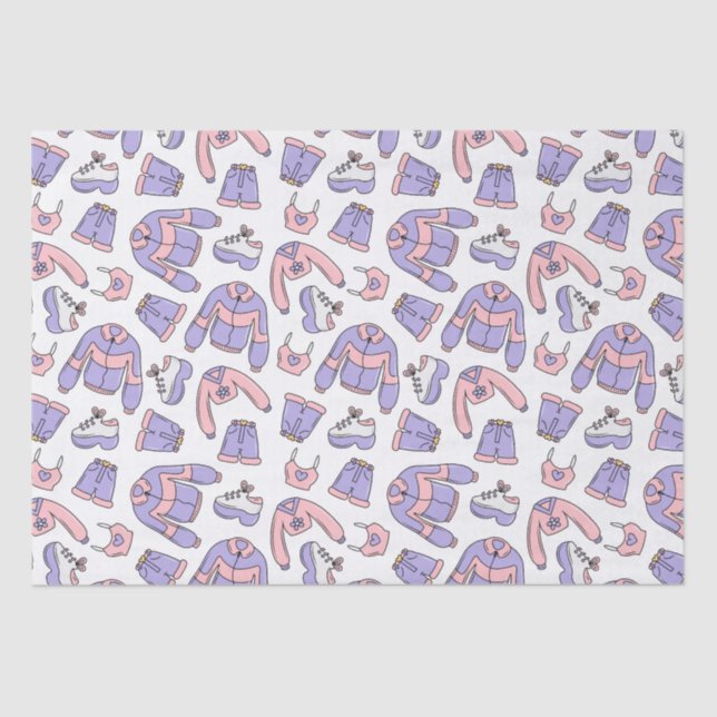 Papel De Seda Moda de los 'Vibes rosados' 90 (Anverso)