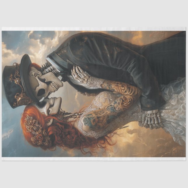 Papel De Seda Moda de luna de miel gótica de desunión (Anverso)