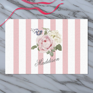 Papel De Seda Moda de país Rosa Rita Rita Rita Bouquet Monograma