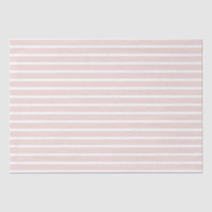 Papel De Seda Moda de rayas horizontales blancas de color rosa r