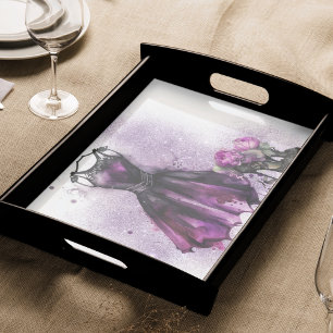 Papel De Seda Moda del gótico   Vestido morado con tacones altos