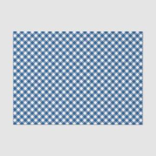 Papel De Seda Moda del país Modelo Blue Gingham