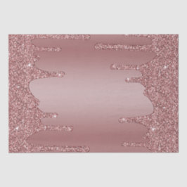 Papel De Seda Moda Girly Rosa Oro Esparkle Purpurinas