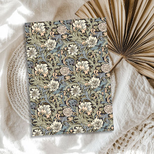 Papel De Seda Moda inspirada en William Morris con colores neutr