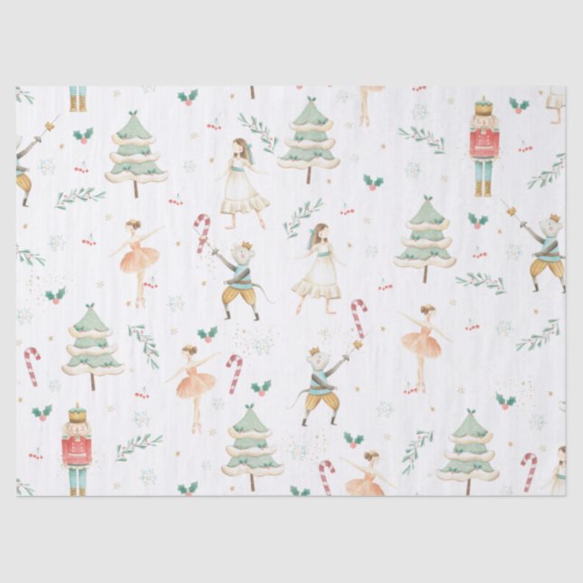 Papel De Seda Moda La Desnuda Del Ballet De Los Navidades Nutcra (Anverso)
